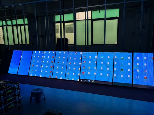 P4 フルカラー インダース LED ビデオ ウォールスクリーン 80*40 モジュールの解像度 広告掲示板