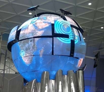 防水 IP43 スフィア LED スクリーン ビデオ/テキスト/画像表示機能とCE認証