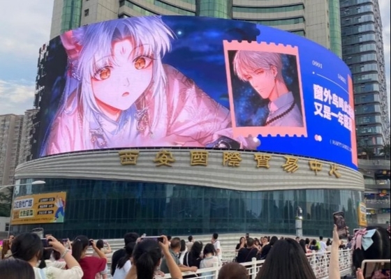 レンタル/固定スクリーン 鋳型アルミキャビネット フルカラーLEDディスプレイボード 500*1000MM P5.95 3年保証