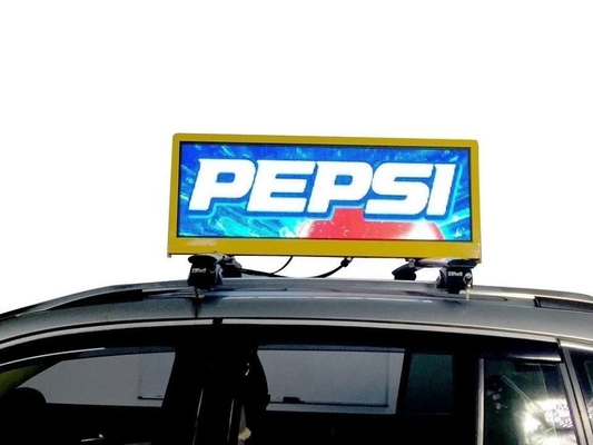 タクシートップ LED ダブルフェイス P5 車用 LED ディスプレイ 96*32Cm 防水 広告用 屋外 LED スクリーン