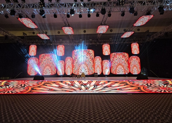 超クリア ダイ・カスト アルミウム フルカラー P5 インダース シグネージ ディスプレイ LED スクリーン
