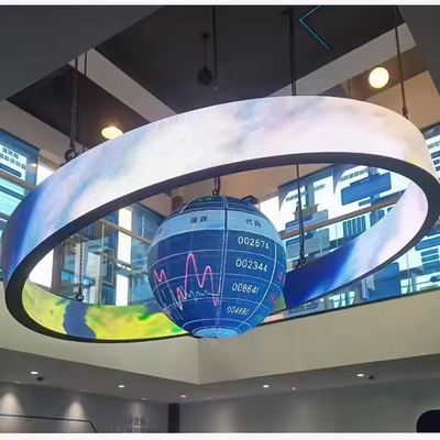 外部 360° 円筒 LED ディスプレイ 柱 曲線 スクリーン 広告 掲示板