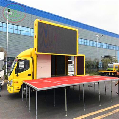 組み立て簡単ランプモバイルトラックLEDディスプレイ、鉄またはアルミニウムキャビネット付き