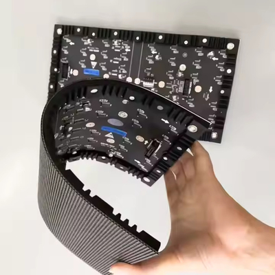 P4 カービング LED ビデオスクリーンカーテン 柔軟な LED ディスプレイ モジュール フルカラー
