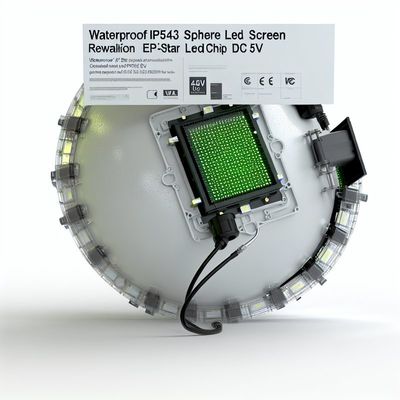 防水IP43球形LEDスクリーン、解像度Epistar LEDチップDC5V
