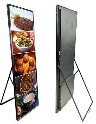 アルミキャビネット付きカスタマイズ可能なLEDポスターディスプレイ 128*64 モジュール解像度 320x160mm モジュールサイズ