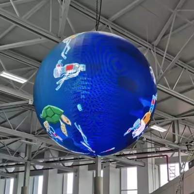 P2.5mm フルカラー球体LEDスクリーン 360度視野角