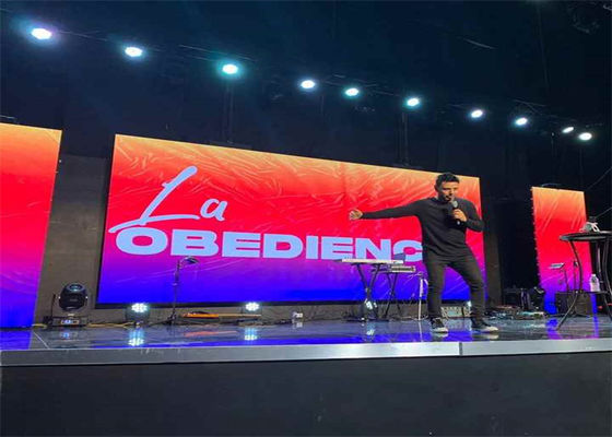 簡単に組み立てて外す P3.91 LEDディスプレイ 500*500mm