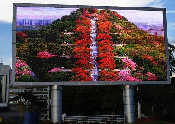 防水大型LEDビルボードP6固定フレーム街頭広告ウォールスクリーン