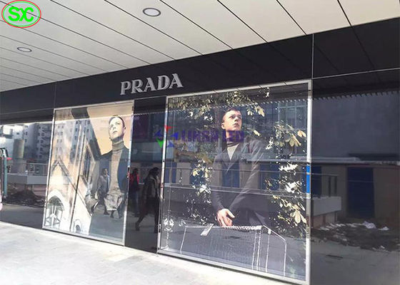 高明るさ透明LEDパネル,フルカラーサイン SMD2121LED透明ディスプレイ