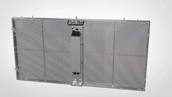 3.91mm 透明フルカラーLEDスクリーンパネル ガラスカーテンウォール用