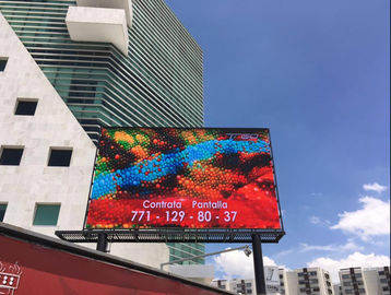 P5 屋外 フルカラー LED 型 鋳型 アルミ スクリーン 2200 CD/Sqm サイズ 256mm X128mm