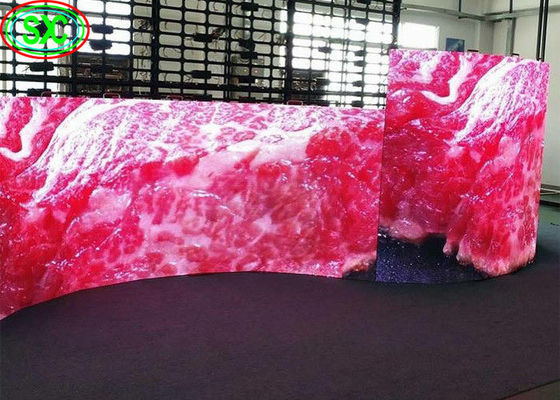 140º/140º視野角の段階LEDスクリーン、屋内導かれた表示板P3.91/P4.81