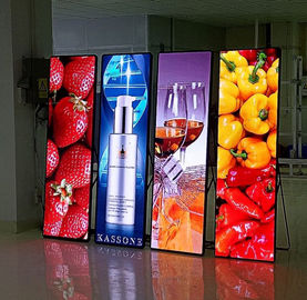 64×64 モジュール解像度 LEDポスターディスプレイ SMD2121 チップス ダイ・カスティング アルミキャビネット