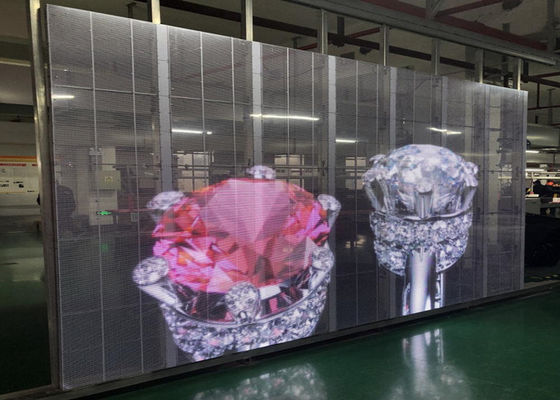 SMD P3.91 1000*500mm 透明なLEDディスプレイスクリーン