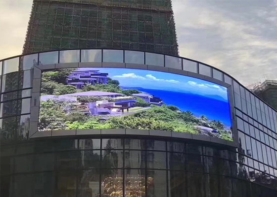アウトドア P10 フルカラー SMD 防水 LED ビデオ広告 掲示板 320*160mm