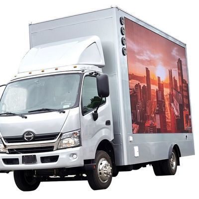 屋外防水P10軽量トレーラー 移動式トラック 高画質 LED広告画面