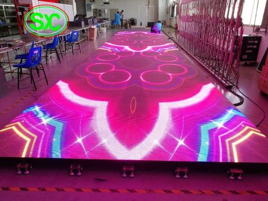 室内HD P6.25 SMD3528 フルカラー LED ダンスフロア 1000mmx 500mm ボックス