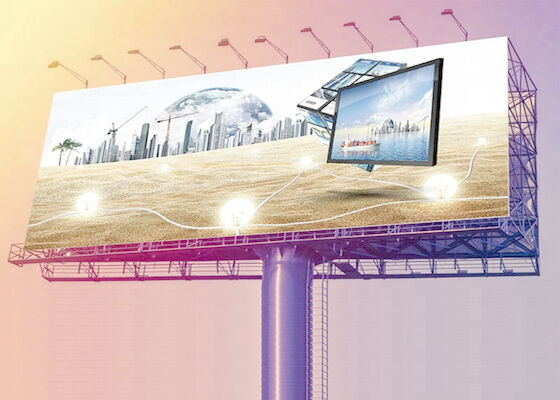 屋外掲示板 装着 動画 フルカラー P8 大型広告 LED ディスプレイ画面
