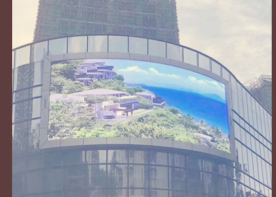 屋外 フルカラー 5000cd/m2 明るさ 960*960mm キャビネットサイズ P8 LED広告掲示板