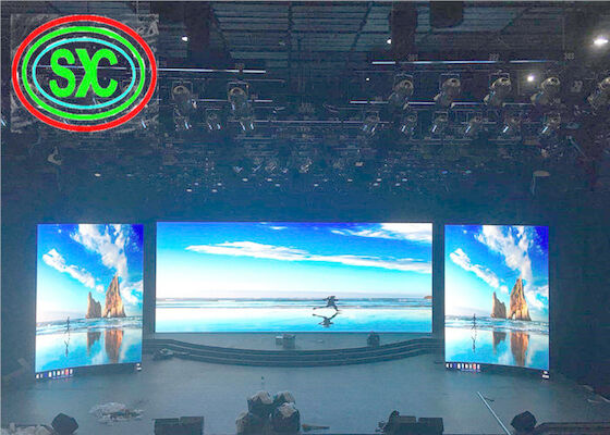 固定ステージ 室内 フルカラーHD 4K P3 レンタル LED ディスプレイ ピクセル密度 62500/Sqm