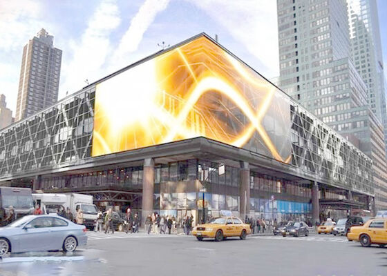 特別曲線 屋外 フルカラー P10 建物広告 LEDディスプレイ 掲示板