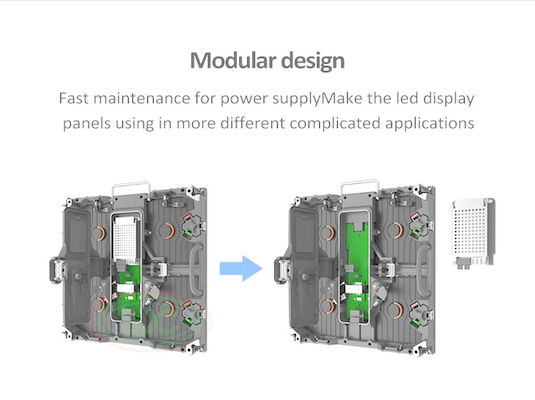 高明るさ SMD2121 細角 LEDディスプレイ 鋳型アルミキャビネット CE/ROHS/FCC 認証