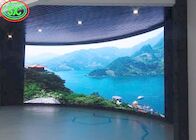 新技術屋内フル カラーHDのカーブP3.91 LEDのビデオ壁スクリーンの段階のレンタル適用範囲が広いLED表示