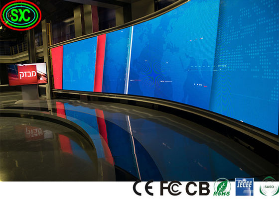 P3.91屋内カーブの段階LEDは出荷すること準備ができたビデオLED表示の継ぎ目が無い関係を選別する