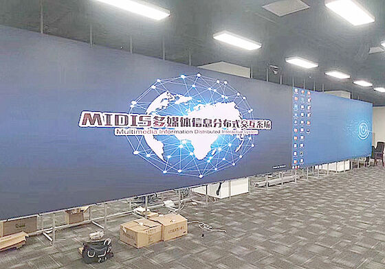 111111点/平方メートル 完全カラーHD 室内 P3 LED ビデオ ウォールスクリーン 教会劇場