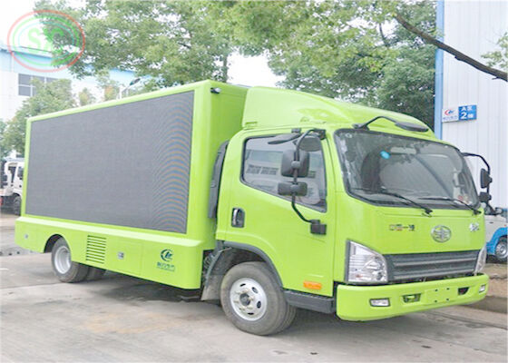 屋外防水LED広告トラックディスプレイP6 高明るさ エピスターチップ