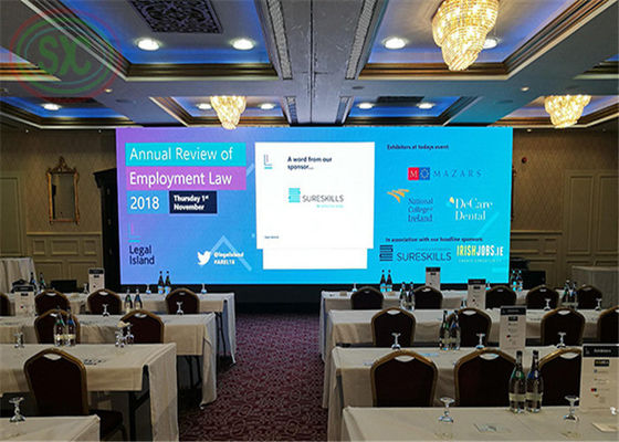 低消費室内のLED壁P3,P391, P4.81 学術会議用のLED画面