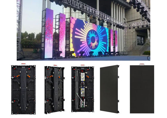 屋内HD P3.9 LEDスクリーンの段階の背景幕無雑音3840Hzはリフレッシュ レート、500x500mmのキャビネット、1920hz率、新星の制御システムを