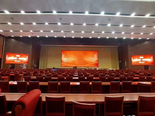 HDの効果の展覧会コンサートのためのレンタル屋内導かれたビデオ壁スクリーンP3.91、500x500mmの新星システム、1920hzはリフレッシュ レートを