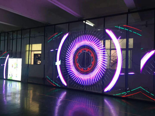 アイテム LED透明スクリーン 優れた透明LEDスクリーンのための軽量キャビネットデザイン