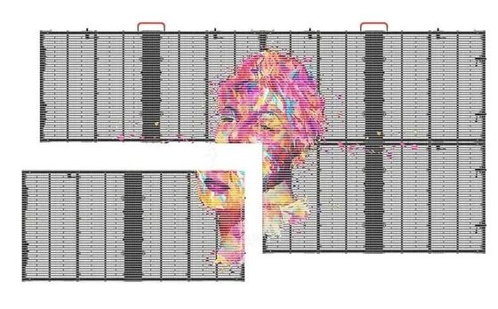 P3.91-7.82mm 透明LEDスクリーン 屋内 1500nits SMD ビデオウォール