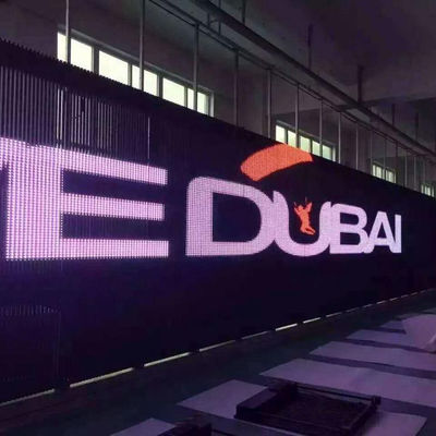 フルカラーHD 柔軟性 4000cd/sqm 透明LEDパネル 透明LED画面