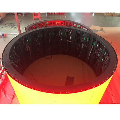 フルカラー 360度シリンダー LEDディスプレイ 屋外 柱曲線 画面 広告 掲示板