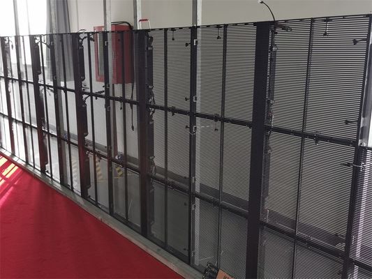 ナショナルスター・キングライト LEDランプ P3.91-7.82 フルカラー 防水メッシュ 透明なLEDガラス壁