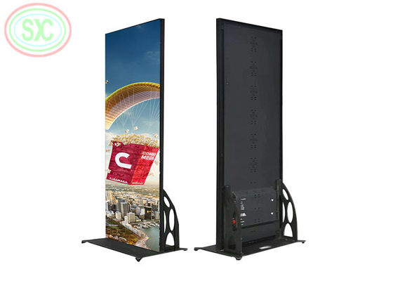 4kシームレス室内床立ポスター LEDディスプレイ P2.5 LEDサイン移動可能