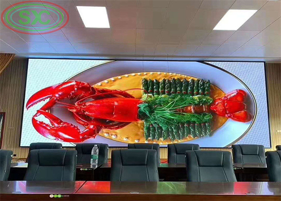 カスタマイズされたフルカラーLED ダイカスト アルミ 画面 2500 CD/Sqm 室内 LED 広告画面