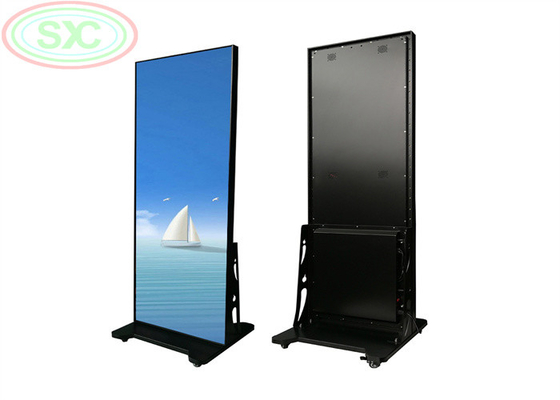 4kシームレス室内床立ポスター LEDディスプレイ P2.5 LEDサイン移動可能