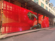 P15.625透明なカーテンの網の造る正面の広告のビデオ壁パネルPantallaはLEDスクリーンを表示する