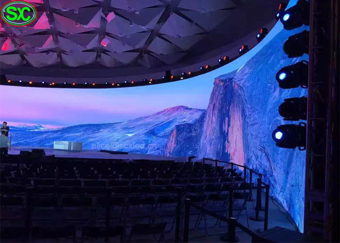 保証5年のの屋内P6カーブのカーテンのLED表示WIFI 3G制御