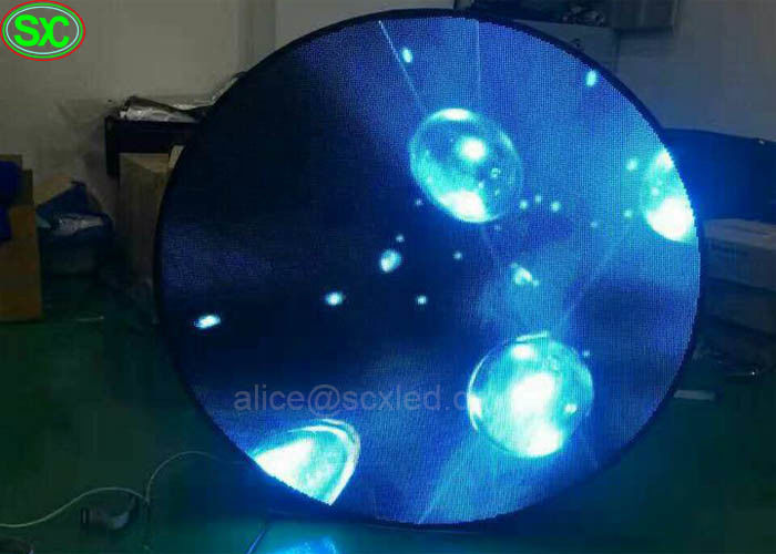 屋内セリウムUL MBI5124 ICが付いているP 4円形の鋭いビデオ広告LEDのスクリーン