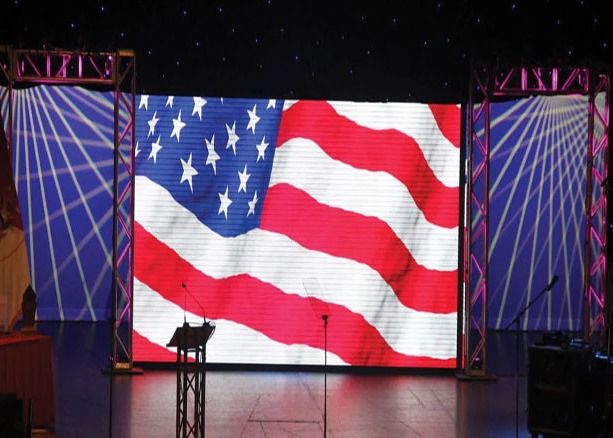 屋内屋外 P3.91 レンタル LED ディスプレイ 500x500mm IP65 ビデオウォールキャビネット