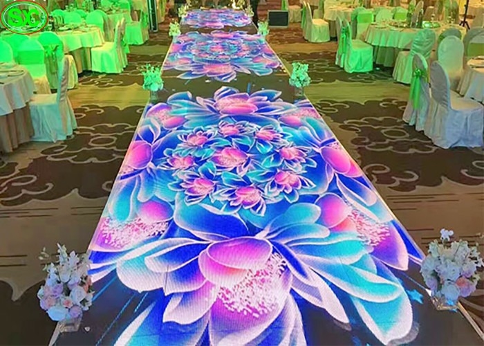 室外P5ビデオステージレンタル 結婚式ダンスフロアライト HD 64*32解像度