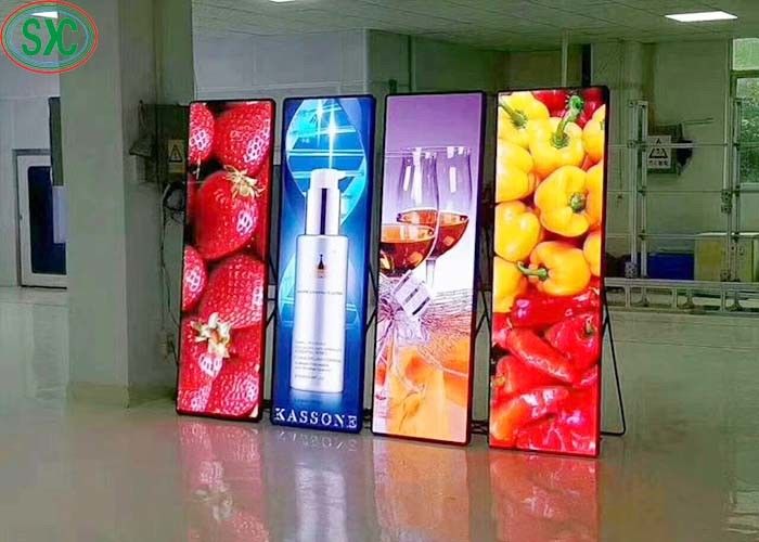 ミラーステージ背景 LED 大画面 P2.5 ポスター ビデオ広告スタンド