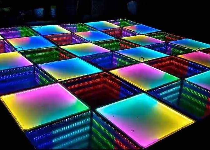 P3.91 室内フルカラーLED照明 ダンスフロア 250*250mm LEDモジュール 65410点/平方メートル
