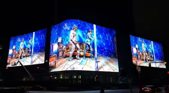 固定型P6 屋外フルカラーLEDディスプレイ アイアンキャビネット 3年保証